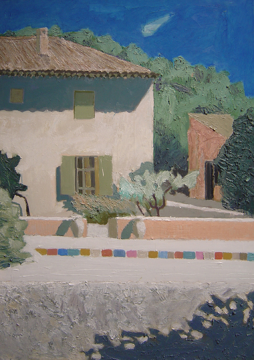 Dom w Prowansji (basen) / olej na płótnie / 130 × 89 cm / 2004
